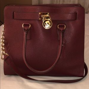 Michael Kors Hamilton Large Saffano Leather Tote